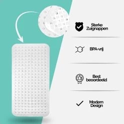The Original - Douchemat Antislip - Wit - 88x40cm - Antislipmat Badmat Voor Bad & Douche - Anti Slip Mat Met Zuignappen -Grohe Winkel 1200x1200 1071