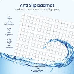 Merkloos Badmat Antislip - Douchemat - Antislipmat Bad - Antislipmat Douche - Schimmelbestendig - Met Zuignappen - Wasbaar - Wit -Grohe Winkel 1200x1200 1086