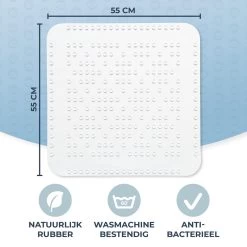 Douchemat Antislip Wit - 55 X 55 Cm - Antislipmat Douche - Badmat -Grohe Winkel 1200x1200 1106