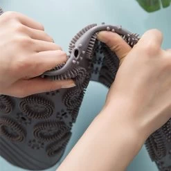 Merkloos TDR-Antislip Mat - 55x55CM - Rond - Grijs - Badmat Badkamer - Douchemat - Badkamermat - Antislipmat Voor Douche -Grohe Winkel 1200x1200 1115