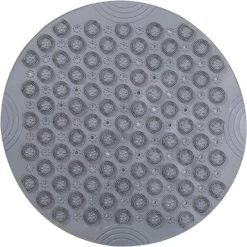 Merkloos TDR-Antislip Mat - 55x55CM - Rond - Grijs - Badmat Badkamer - Douchemat - Badkamermat - Antislipmat Voor Douche -Grohe Winkel 1200x1200 1118