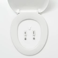 SCHÜTTE WC-Bril 10220 DUROPLAST - Antibacterieel - Soft Close - Gelakt - Wit -Grohe Winkel 1200x1200 1140