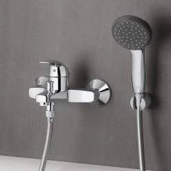 GROHE QuickFix Vitalio Start II 100 Waterbesparende Douchekop - ø 10 Cm - Met Wanddouchehouder - Chroom - 27950000 -Grohe Winkel 1200x1200 115