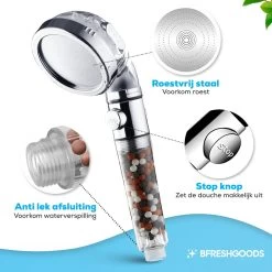 Waterbesparende Ionische Douchekop Met Slang En Houder - Handdouche - 3 Standen - Regendouche -Grohe Winkel 1200x1200 123