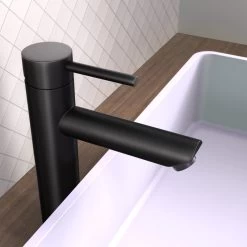 LOMAZOO Wastafelkraan Zwart Ceres - Badkamerkraan - Wastafel Kraan - Mengkraan Wastafel - Hoge Uitloop -Grohe Winkel 1200x1200 1256