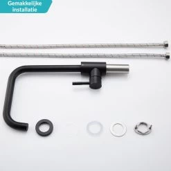 Croom Keukenkraan - Zwart - Wastafelkraan - Inclusief Aansluitmateriaal - Zwarte Kraan 11 Croom Keukenkraan - Zwart - Wastafelkraan - Inclusief Aansluitmateriaal - Zwarte Kraan -Grohe Winkel 1200x1200 1266