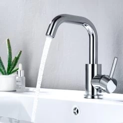 LOMAZOO Wastafelkraan Rosely - Badkamerkraan - Mengkraan Wastafel - Chroom -Grohe Winkel 1200x1200 1288