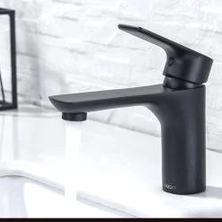 LOMAZOO Wastafelkraan Zwart Libra - Zwarte Wastafelkraan - Badkamerkraan Zwart - Zwarte Badkamerkraan -Grohe Winkel 1200x1200 1292