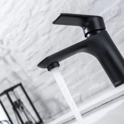 LOMAZOO Wastafelkraan Zwart Libra - Zwarte Wastafelkraan - Badkamerkraan Zwart - Zwarte Badkamerkraan -Grohe Winkel 1200x1200 1294