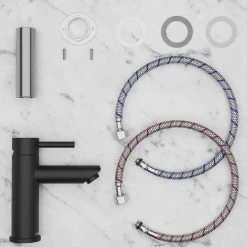 Wastafelkraan - Wastafel - Kraan - Badkamer - Zwart - Inclusief Aansluit Slangen -Grohe Winkel 1200x1200 1311