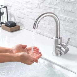 LOMAZOO Wastafelkraan Ivory - Mengkraan Wastafel - Kraan Badkamer - Wastafelmengkraan RVS -Grohe Winkel 1200x1200 1335