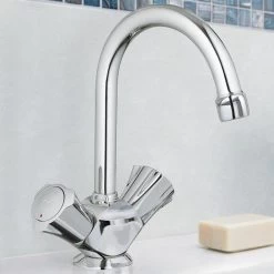 GROHE Costa-L Wastafelkraan - Met Ketting - Chroom -Grohe Winkel 1200x1200 1360