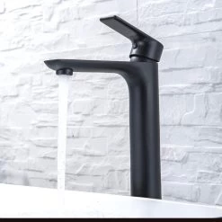 LOMAZOO Wastafelkraan Zwart Taurus - Kraan Wastafel - Kraan Badkamer - Badkamerkraan Zwart -Grohe Winkel 1200x1200 1382