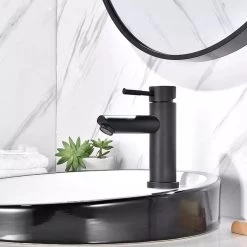 Merkloos Wastafelkraan 8500A - Badkamerkraan - Toiletkraan - Mengkraan - Mat Zwart -Grohe Winkel 1200x1200 1401