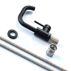 LOMAZOO Wastafelkraan Zwart Pollux - Zwarte Wastafelkraan - Badkamerkraan Zwart - Zwarte Badkamerkraan -Grohe Winkel 1200x1200 1405