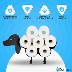 Sanics Reserverolhouder Vrijstaand - Hangend - Wandhouder - Hond - Zwart - Dier 10 Sanics Reserverolhouder Vrijstaand - Hangend - Wandhouder - Hond - Zwart - Dier -Grohe Winkel 1200x1200 1456