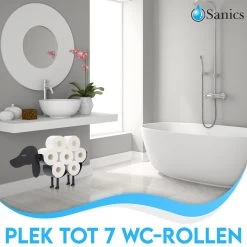 Sanics Reserverolhouder Vrijstaand - Hangend - Wandhouder - Hond - Zwart - Dier 11 Sanics Reserverolhouder Vrijstaand - Hangend - Wandhouder - Hond - Zwart - Dier -Grohe Winkel 1200x1200 1457