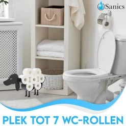 Sanics Reserverolhouder Vrijstaand - Hangend - Wandhouder - Hond - Zwart - Dier 12 Sanics Reserverolhouder Vrijstaand - Hangend - Wandhouder - Hond - Zwart - Dier -Grohe Winkel 1200x1200 1458