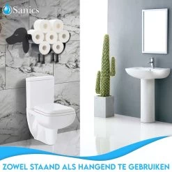 Sanics Reserverolhouder Vrijstaand - Hangend - Wandhouder - Hond - Zwart - Dier 13 Sanics Reserverolhouder Vrijstaand - Hangend - Wandhouder - Hond - Zwart - Dier -Grohe Winkel 1200x1200 1459