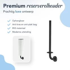 SODEAL Luxe Reserverolhouder Zwart - Reserverolhouder Hangend - Toiletrolhouder Zwart - Wc Rolhouder Zwart -Grohe Winkel 1200x1200 1489