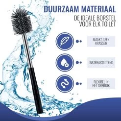 MM Brands Toiletborstel Met Houder - WC Borstel Vrijstaand En Hangend - Zwart -Grohe Winkel 1200x1200 1494