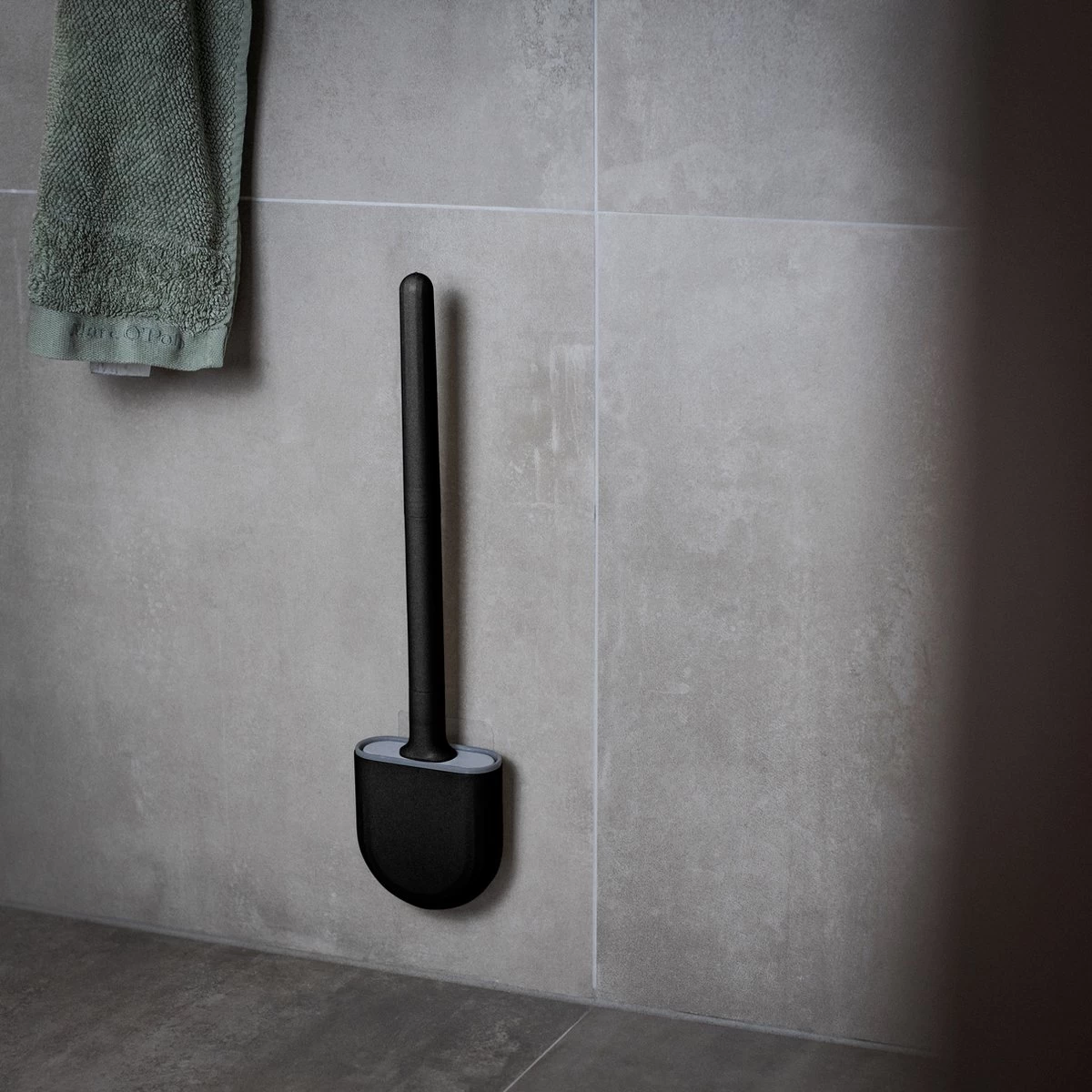 WC Borstel – Siliconen – Zwart – WC Borstel Met Houder – Vrijstaand – Hangend – WC Borstel En Houder – WC Borstel Zwart 3 WC Borstel – Siliconen – Zwart – WC Borstel Met Houder – Vrijstaand – Hangend – WC Borstel En Houder – WC Borstel Zwart - Image 3