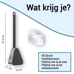 Mmoods Siliconen Golf Toiletborstel – WC Borstel Met Houder – Flexibele Siliconen WC Borstel – Antibacterieel – Hygiënisch – Zwart -Grohe Winkel 1200x1200 1513