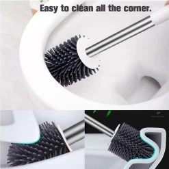 Fleau Luxe WC Borstel Met Houder - Siliconen Toiletborstel - Hygiënisch & Antibacterieel - Vrijstaand Of Hangend - Wit -Grohe Winkel 1200x1200 1515