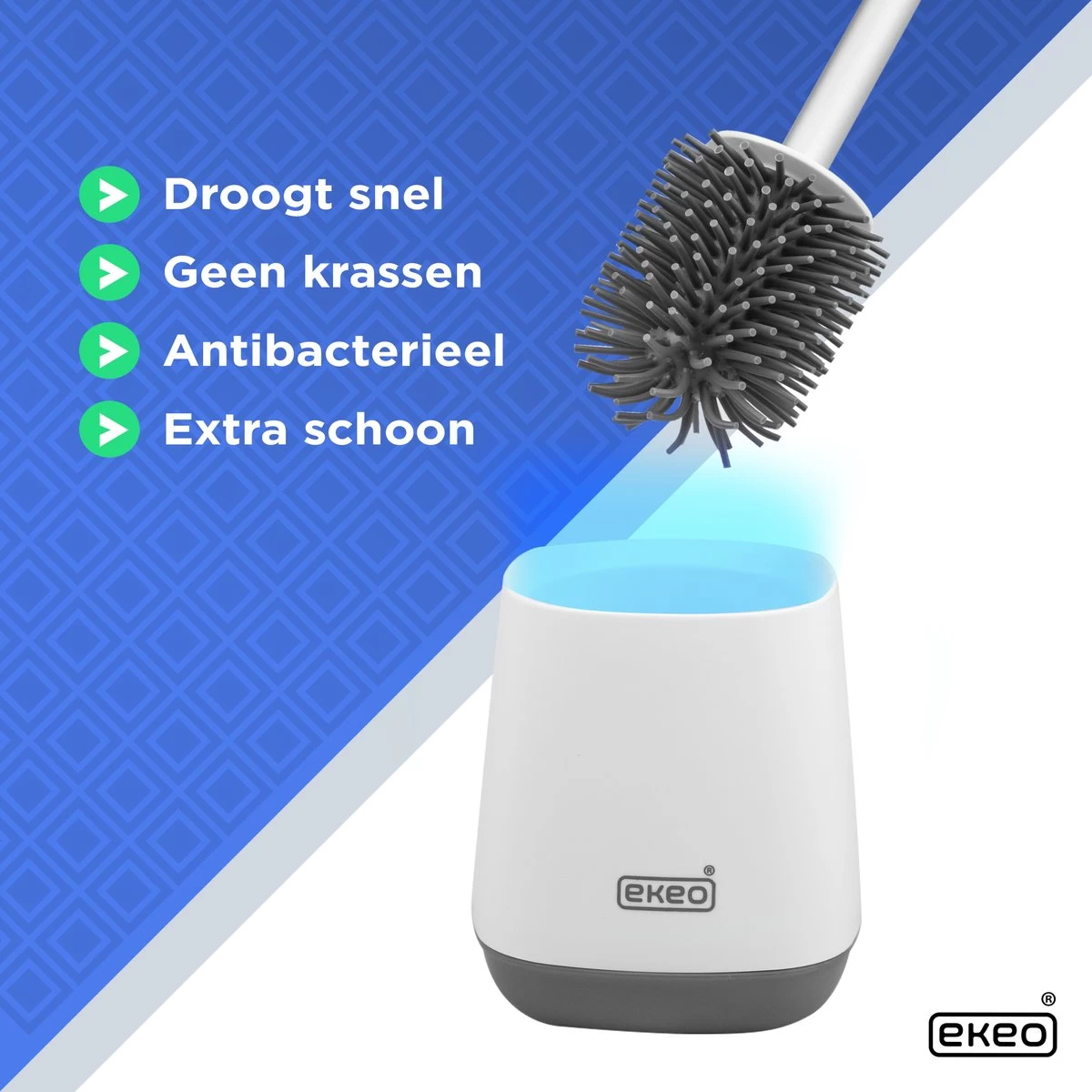 Toiletborstel Siliconen Met Houder - Sneldrogend, Hygiënisch & Antibacteriële Werking - WC Borstel - Toilet Borstel Houder (EXTRA SILICONE BORSTEL GRATIS) 2 Toiletborstel Siliconen Met Houder - Sneldrogend, Hygiënisch & Antibacteriële Werking - WC Borstel - Toilet Borstel Houder (EXTRA SILICONE BORSTEL GRATIS) - Image 2