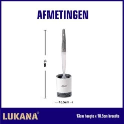 Lukana Siliconen WC Borstel Met Zeepdispenser - Hervulbaar - Vrijstaand Of Hangend - Sneldrogend, Hygiënisch & Antibacteriële Werking - Zonder Boren - Toilet Brush - Toiletborstel Houder - Lekbak -Grohe Winkel 1200x1200 1524