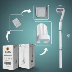 Bradey Toiletborstel Siliconen - WC Borstel Met Houder - Optimale Hygiëne - Golfclub-vorm - Komt In Alle Hoeken -Grohe Winkel 1200x1200 1538