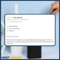 Merkloos Most Needed WC Borstel Met Houder - Siliconen Borstel - Duurzaam - Vrijstaand Of Hangend - Zwart -Grohe Winkel 1200x1200 1553