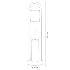 Sealskin Acero Toiletbutler Vrijstaand - Toiletborstel Met Houder - Toiletrolhouder Met Klep - Zwart -Grohe Winkel 1200x1200 1565