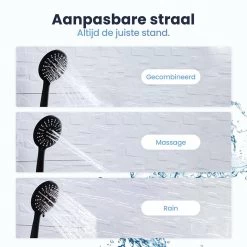 Eagle Bath & Shower - Douchekop Met Slang – Mat Zwart - 3 Functies – Handdouche – Hoofddouche -Grohe Winkel 1200x1200 158