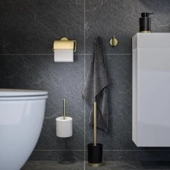 Tiger Tune - Reserverolhouder - Messing Geborsteld / Zwart -Grohe Winkel 1200x1200 1619