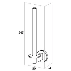 Tiger Noon Reserverolhouder - Zwart 11 Tiger Noon Reserverolhouder - Zwart -Grohe Winkel 1200x1200 1625