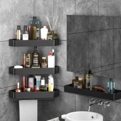 Cgoods Doucherek 2 Laags - Doucherek Zonder Boren - Doucherekje - Douchemandje - Badkamerrek - Badkamer Accessoires - Zwart 14 Cgoods Doucherek 2 Laags - Doucherek Zonder Boren - Doucherekje - Douchemandje - Badkamerrek - Badkamer Accessoires - Zwart -Grohe Winkel 1200x1200 1638