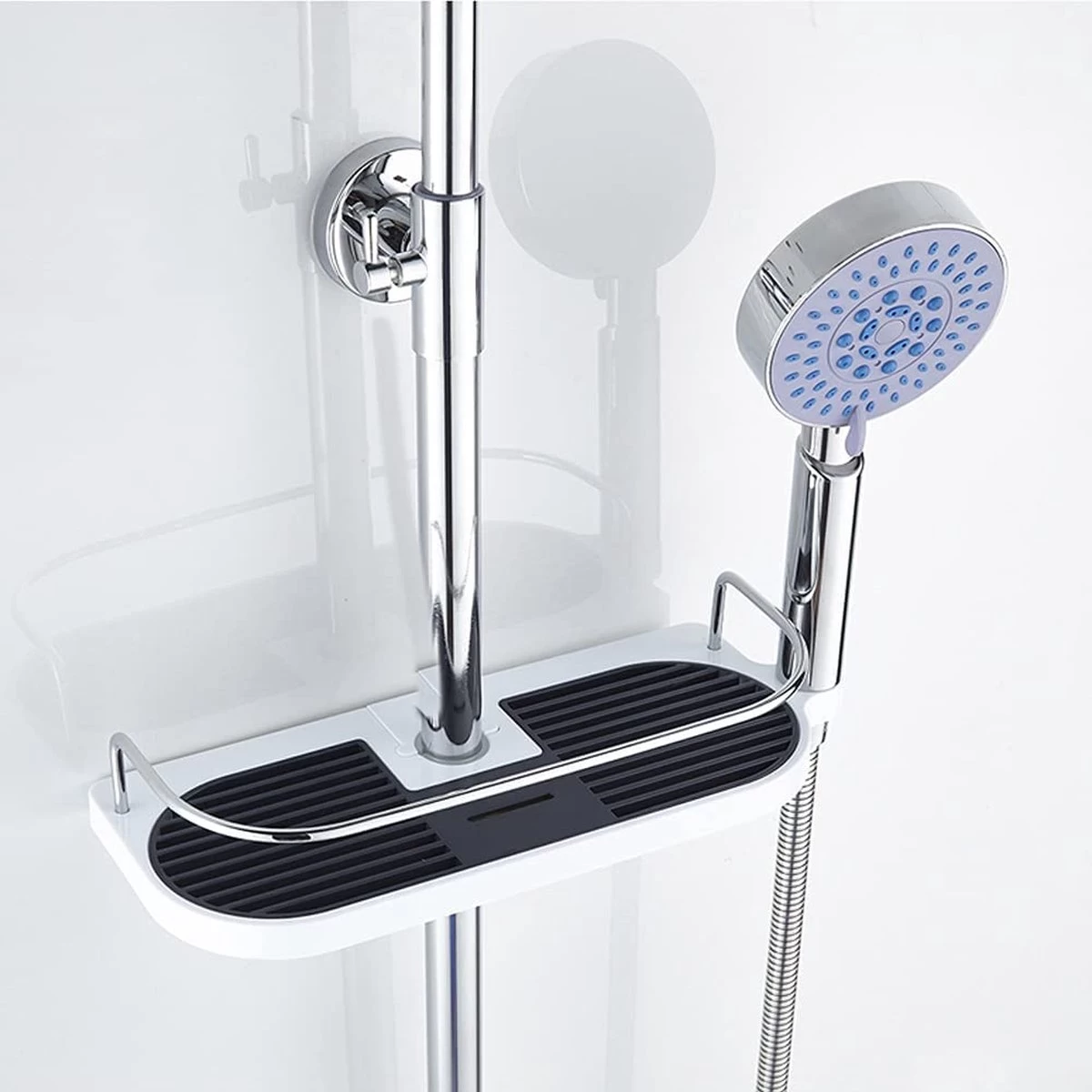 BOTC Doucherek - Zonder Boren - Doucherek Hangend – Badkamer Organizer – Douche Organizer - Doucherekje 6 BOTC Doucherek - Zonder Boren - Doucherek Hangend – Badkamer Organizer – Douche Organizer - Doucherekje - Image 6