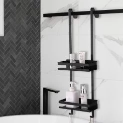 Merkloos Doucherek - Doucherek Zonder Boren - Doucherek Hangend - Zwart - RVS - Doucherekje - Badkamerrek - GRATIS DOUCHETIMER -Grohe Winkel 1200x1200 1648