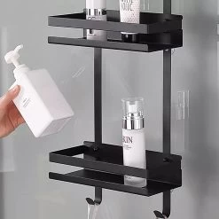 Merkloos Doucherek - Doucherek Zonder Boren - Doucherek Hangend - Zwart - RVS - Doucherekje - Badkamerrek - GRATIS DOUCHETIMER -Grohe Winkel 1200x1200 1650