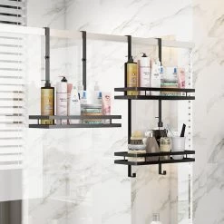 Souiri Doucherek - Stainless Doucherek - Zonder Boren - Doucherek Zwart - Doucherek Hangend - Badkamer Accessoires - RVS - 2 Laags -Grohe Winkel 1200x1200 1656