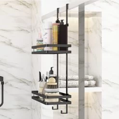 Souiri Doucherek - Stainless Doucherek - Zonder Boren - Doucherek Zwart - Doucherek Hangend - Badkamer Accessoires - RVS - 2 Laags -Grohe Winkel 1200x1200 1657