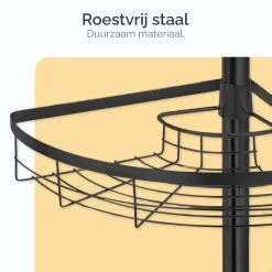 Goliving Doucherek - Doucherek Zonder Boren - Telescopisch Doucherek - Voor Plafonds Tot 2.9m Hoog - Zwart -Grohe Winkel 1200x1200 1675