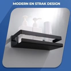 Roegaarden Doucherek Zonder Boren - Doucherekjes - Hangend - Zwart RVS - 23 CM -Grohe Winkel 1200x1200 1703