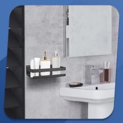 Roegaarden Doucherek Zonder Boren - Doucherekjes - Hangend - Zwart RVS - 23 CM -Grohe Winkel 1200x1200 1708