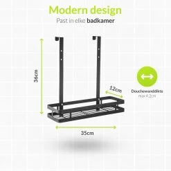 Doucherek Aan Douchewand - Zwart - Doucherekje Hangend - Zonder Boren -Grohe Winkel 1200x1200 1714