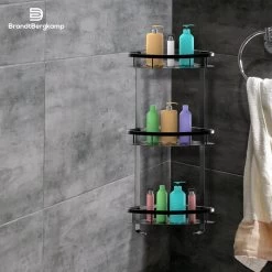 BrandtBergkamp Doucherek Zonder Boren – Badkamerrek – 3 Laags – Zwart -Grohe Winkel 1200x1200 1749