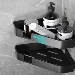 Luxe Doucherek Zonder Boren – 1/2/3 Laags – 32 Cm – Hangend – Aluminium – Zwart 23 Luxe Doucherek Zonder Boren – 1/2/3 Laags – 32 Cm – Hangend – Aluminium – Zwart -Grohe Winkel 1200x1200 1759