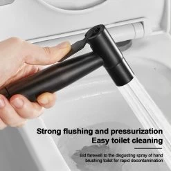 Merkloos Bidet Handdouche - Shattaf - Bidet Sproeier - Bidetkraan - Handheld Bidet Spray Met 120 Cm Doucheslang / Houder- Zwart -Grohe Winkel 1200x1200 177