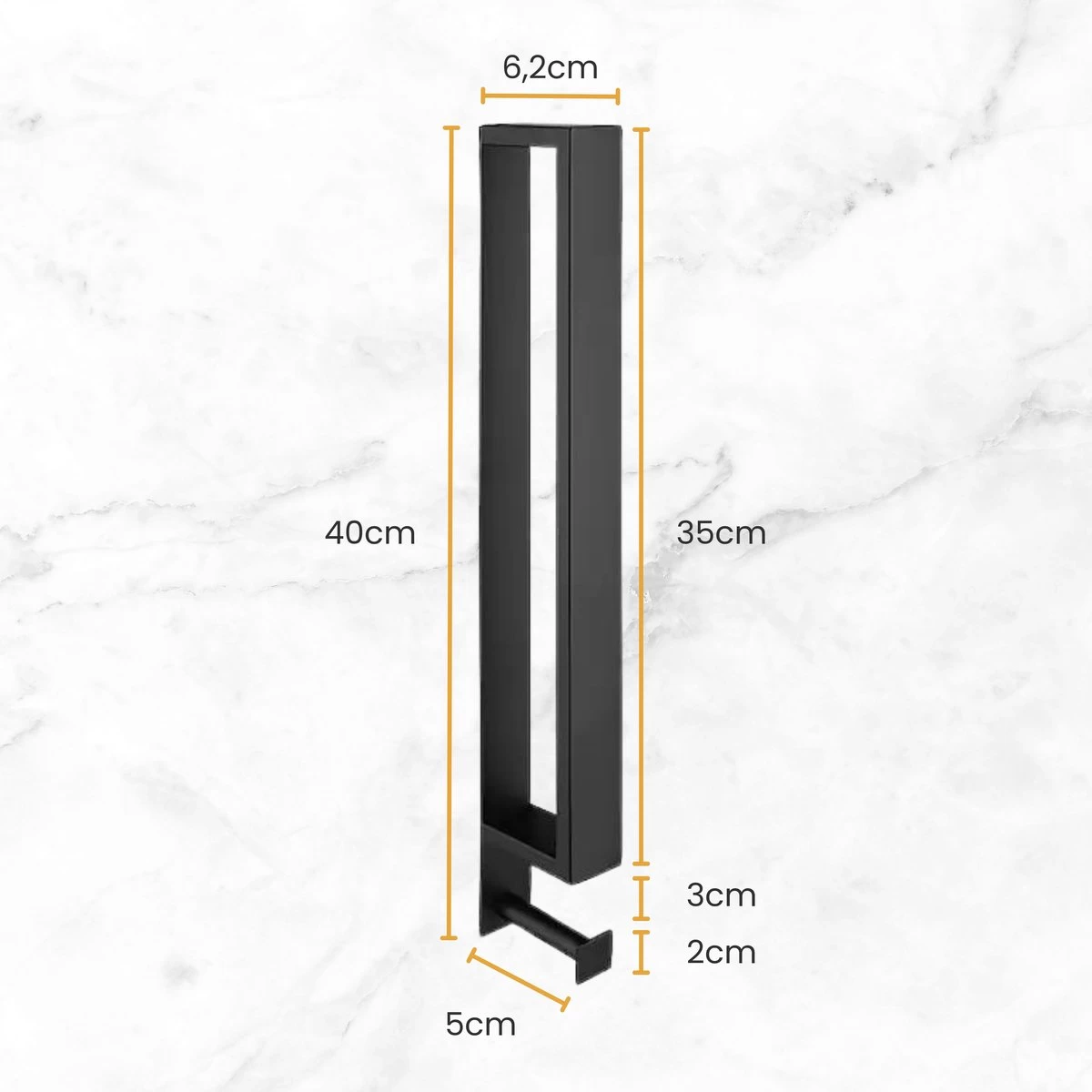 Home4u® - Handdoekrek Badkamer - Handdoekstang - Handdoekenrek Badkamer - 40CM - Met Hanger 3 Home4u® - Handdoekrek Badkamer - Handdoekstang - Handdoekenrek Badkamer - 40CM - Met Hanger - Image 3